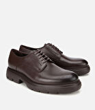 Erkek Deri Kahverengi Kalın Tabanlı Günlük Ayakkabı