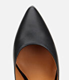 Kadın Deri Siyah Yüksek Topuklu Stiletto