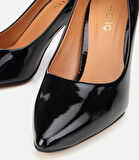 Kadın Rugan Deri Siyah Stiletto