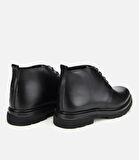 Erkek Deri Siyah BağcıklıYumuşak Dokulu Klasik Bot