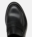 Erkek Deri Siyah Klasik Loafer Ayakkabı