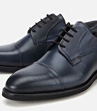 Erkek Deri Lacivert Bağcıklı Klasik Ayakkabı