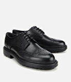 Erkek Deri Siyah  Rahat Klasik Ayakkabı