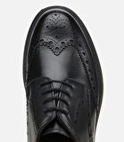 Erkek Deri Siyah  Rahat Klasik Ayakkabı