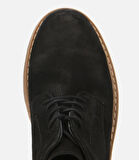 Erkek Nubuk Deri Siyah Termo Taban Günlük Ayakkabı