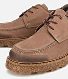 Erkek Nubuk Deri Bej Kalın Tabanlı Günlük Ayakkabı