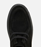 Erkek Süet Deri Siyah Yüksek Tabanlı Günlük Ayakkabı