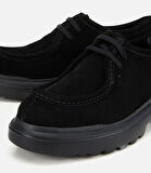 Erkek Süet Deri Siyah Yüksek Tabanlı Günlük Ayakkabı