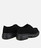 Erkek Süet Deri Siyah Yüksek Tabanlı Günlük Ayakkabı