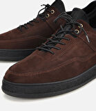 Erkek Nubuk Deri Kahverengi Rahat Tabanlı Comfort Spor Ayakkabı