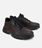 Erkek Nubuk Deri Kahverengi Comfort Spor Ayakkabı