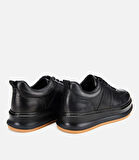 Erkek Deri Siyah Yumuşak Dokulu Günlük Ayakkabı