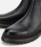 Erkek Deri Siyah Lastik Detaylı Chelsea Bot