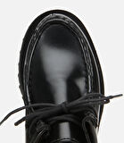 Kadın Siyah Dikiş Burunlu Kalın Tabanlı Günlük Loafer