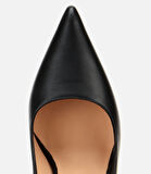 Kadın Deri Siyah Metal Detaylı Yüksek Topuklu Stiletto