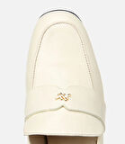 Kadın Deri Ekru Yumuşak Dokulu Gold Detaylı Topuklu Stiletto