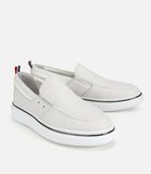 Erkek Deri Beyaz Metal Detaylı Günlük Loafer