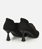 Kadın Süet Deri Streç Detaylı İnce Topuklu Stiletto