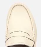 Erkek Deri Ekru Comfort Günlük Loafer Ayakkabı