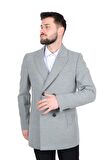 Cengiz İnler İtalyan Hasır Desen Slim Fit Erkek Ceket