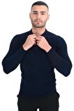 Cengiz İnler Polo Yaka Basic Erkek Triko Kazak