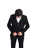 Cengiz İnler Mono Yaka Düğmeli Erkek Kaşe Kaban
