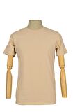 Sıfır Yaka Düz Slim T-Shirt