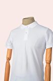 Polo Yaka Düz T-shirt Slim