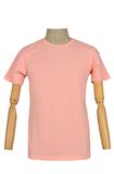 Sıfır Yaka Düz Slim T-Shirt