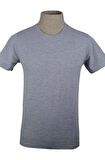 Sıfır Yaka Düz Slim T-Shirt