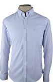 Slim Fit İnce King Çizgi Erkek Gömlek
