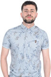 Cengiz İnler Sarmaşık Desenli Erkek Polo Yaka T-shirt