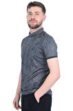Cengiz İnler Sarmaşık Desenli Erkek Polo Yaka T-shirt