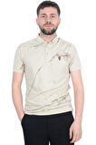 Cengiz İnler Baskı Desenli Erkek Polo Yaka  T-shirt