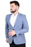 Cengiz İnler Kırçıllı Kırlangıç Yaka Slim Erkek Ceket 