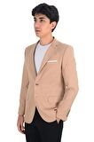 Cengiz İnler Armür Desen Slim Fit Erkek Ceket