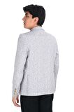 Cengiz İnler Kırçıllı Kumaş Slim Fit Erkek Ceket