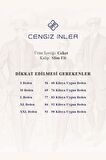 Cengiz İnler Kırçıllı Slim Fit Erkek Ceket