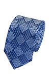 Cengiz İnler Kareli Desen Mendilli Mikrofiber Erkek Kravat