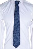 Cengiz İnler Nokta Desenli Mendilli Mikrofiber Erkek Kravat