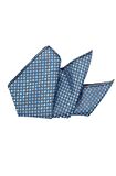 Cengiz İnler Pöti Kareli Desenli Mendilli Mikrofiber Erkek Kravat