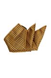 Cengiz İnler Kare Desenl Desenli Mendilli Mikrofiber Erkek Kravat