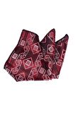 Cengiz İnler Geometrik Desenli Mendilli Mikrofiber Erkek Kravat