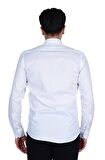 Cengiz İnler Kendinden Desenli Slimfit Erkek Gömlek