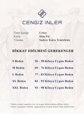 Cengiz İnler Gofre Tek Düğme Mono Yaka Erkek Ceket