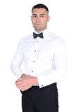 Cengiz İnler Ata Yaka Taş Düğmeli Slimfit Damatlık