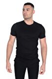 Erkek O Yaka Floş T-SHIRT