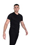 Erkek O Yaka Floş T-SHIRT