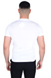 Erkek Sıfır Yaka Floş T-SHIRT