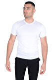 Erkek Sıfır Yaka Floş T-SHIRT